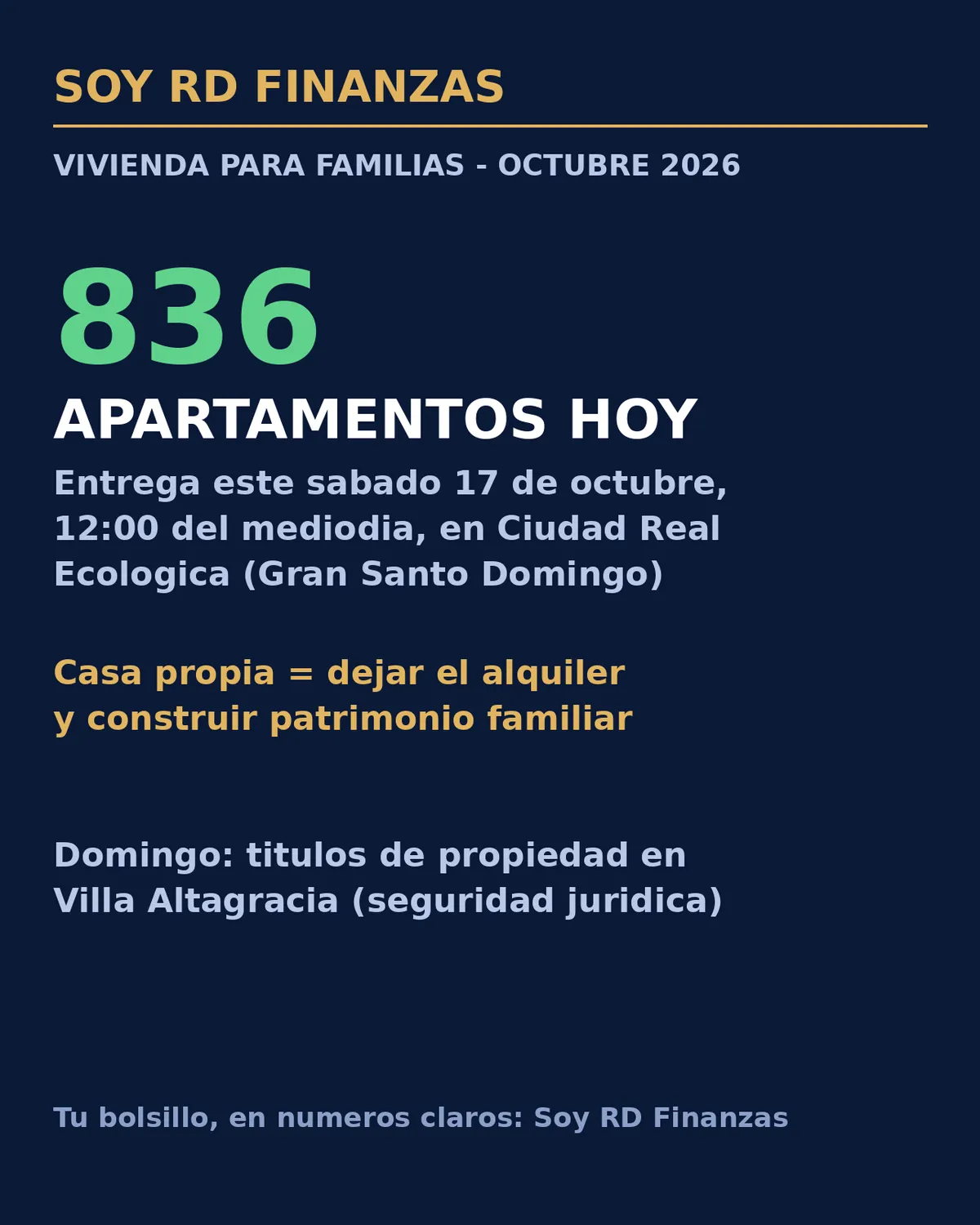 836 apartamentos para familias: la entrega de hoy en Ciudad Real Ecológica