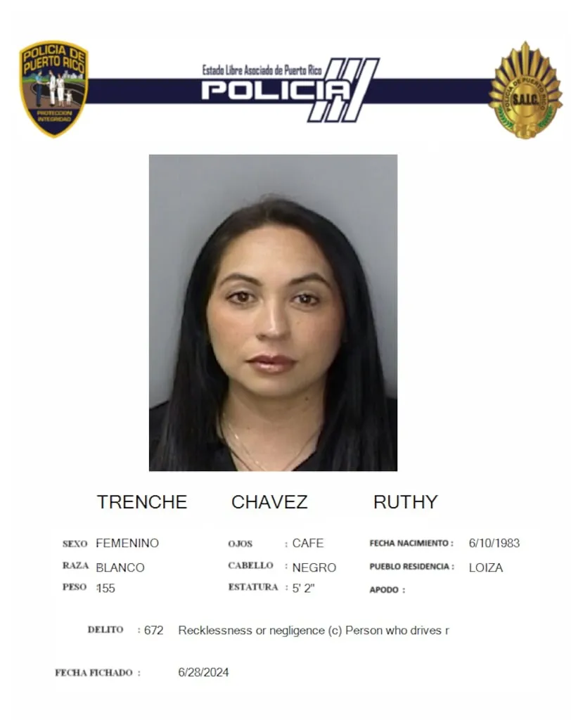 Aplazan al 23 de noviembre la sentencia de Ruthy Trenche, culpable por la muerte de dos jinetes en Loíza