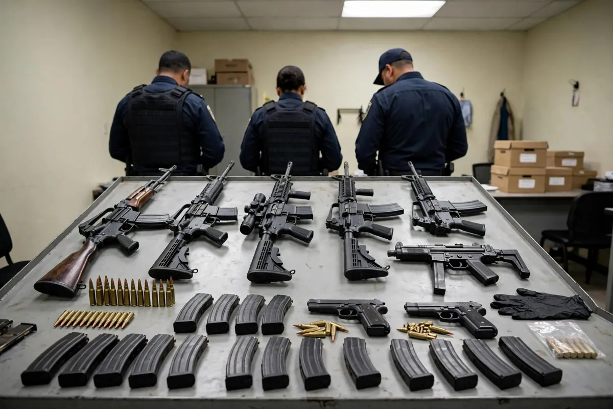 Desmantelan una red de tráfico de armas con tres deportados entre los detenidos