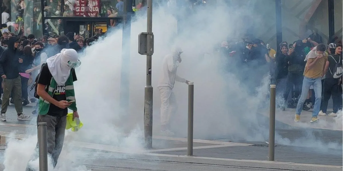 Una granada policial le destroza la mano a un joven de 17 años en las protestas de Saint-Étienne