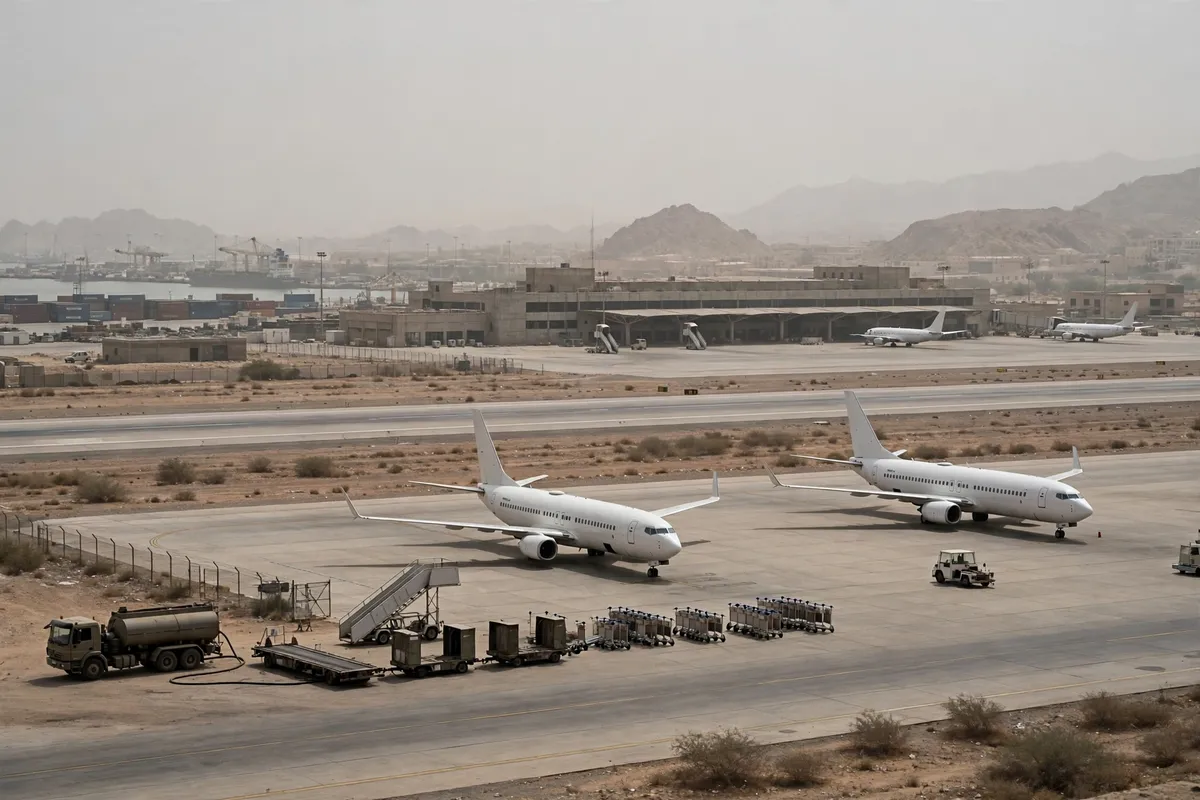 Un ataque hutí deja sin vuelos el aeropuerto de Adén después de una orden de evacuación inmediata