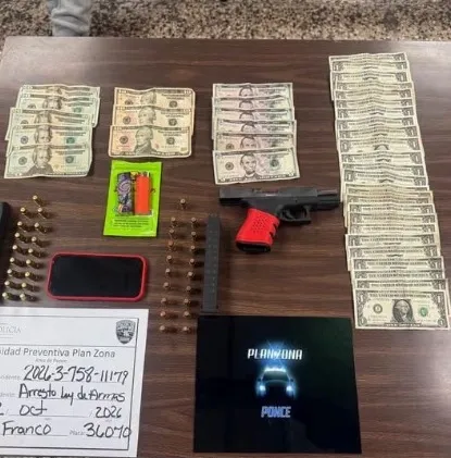 Operativo del Plan Escudo Integral en Ponce deja dos arrestados, dos pistolas y 131 municiones ocupadas