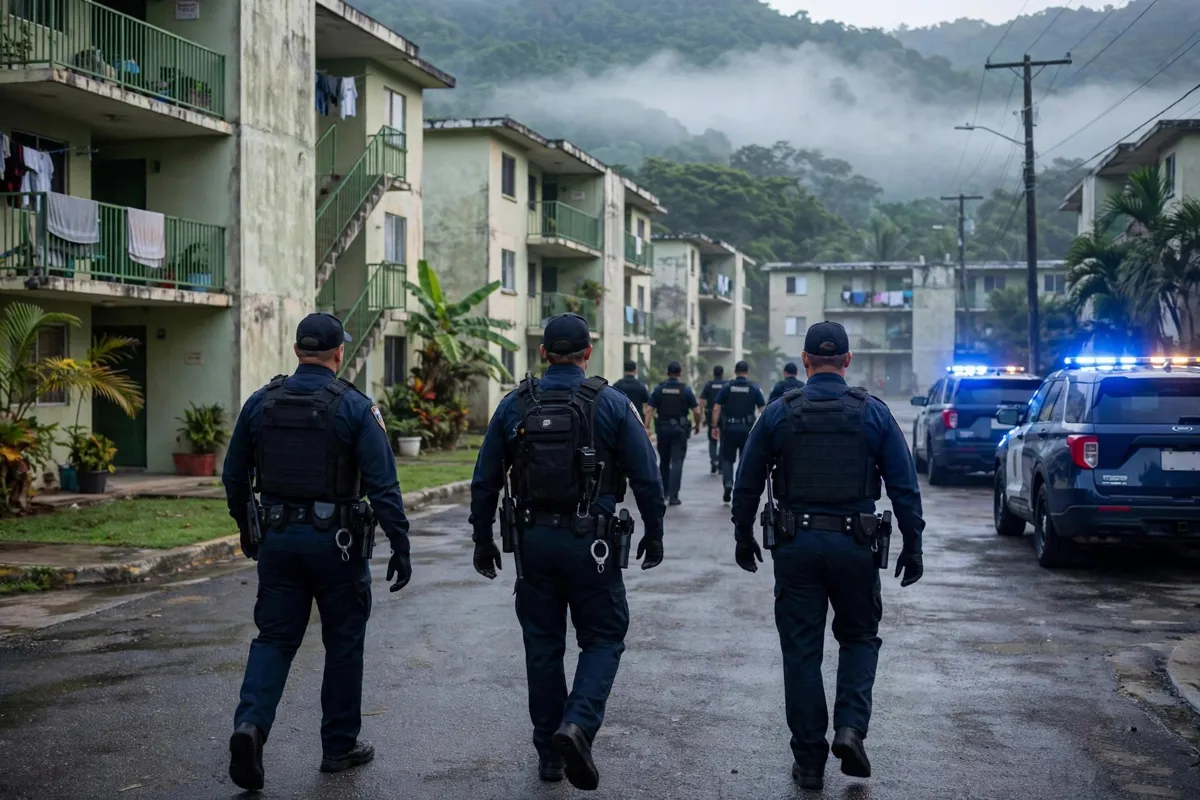 La Policía interviene tres residenciales de Cayey y arresta a un fugitivo con orden en Estados Unidos