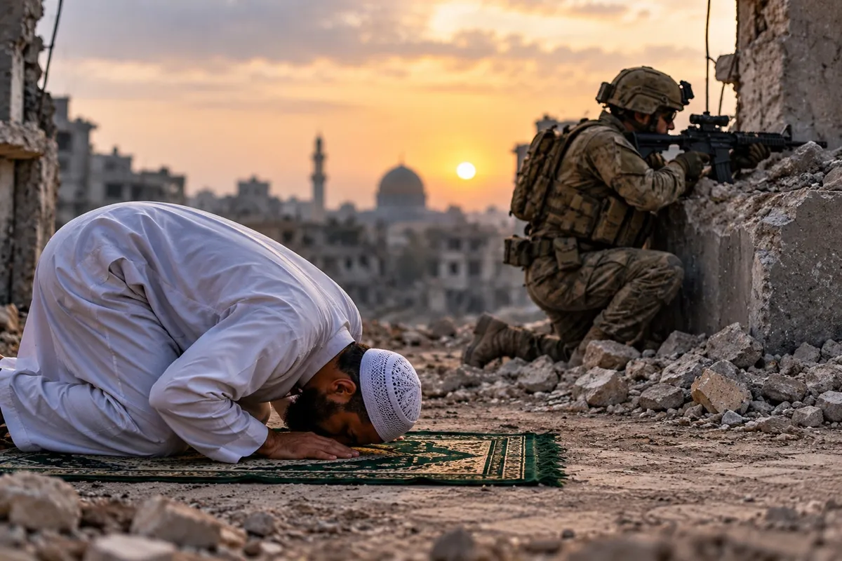 ¿QUÉ PASA CUANDO LOS MUSULMANES ESTÁN REZANDO Y COMIENZA UNA GUERRA? LA CURIOSA REGLA DEL ISLAM QUE POCOS CONOCEN