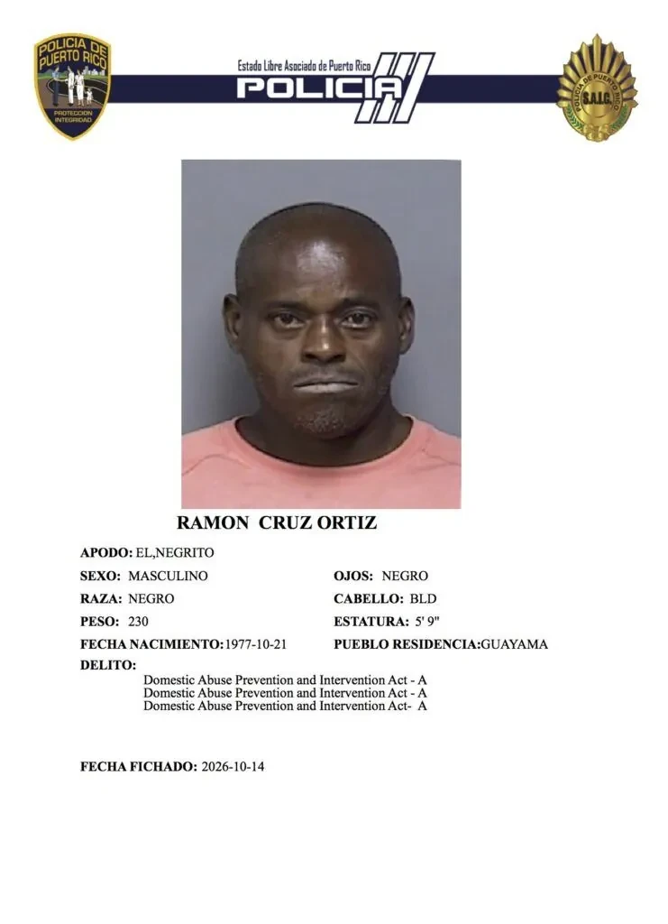 Radican cargos por Ley 54 contra hombre de 48 años en Guayama