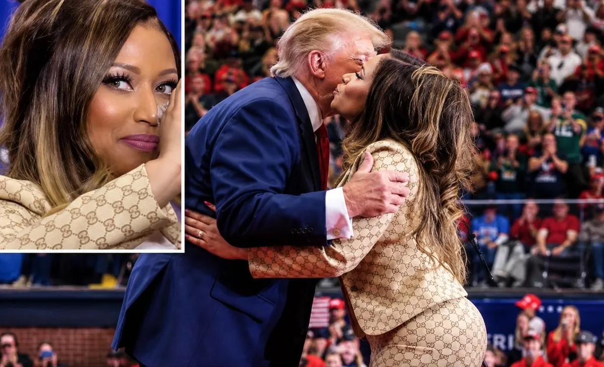 Trump desata polémica en Michigan por su comentario sobre el trasero de Nicki Minaj